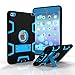 iPad Mini 4 Case, VPR iPad Mini 4 Case 3 in 1 Hybrid Armor Shockproof Full Body Protective Kickstand Case for Apple iPad Mini 4 (Black+Blue)