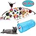 Cat Toys Kitten Toys Assortments(30 Packs ),2 Way Tunnel,Cat Balls with Bells,Cat Feather Toy,Cat Mice Toy,Cat Crinkle Balls ,Puppy,Kitty,Kitten