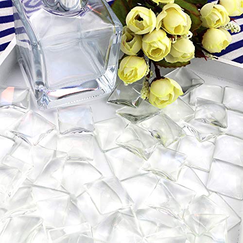 Acmer 60PCS Clear Glass Dome Tile Cabochon for Cameo Pendants, Photo Jewelry, Crafts, Custom Jewelry and Many Other Uses