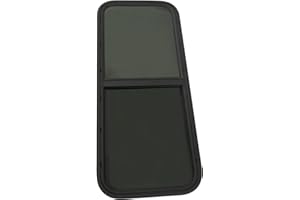 ZAWAYINE RV Window 42" W x 22" H, Tiny House Vertical Slider Window For Cargo Trailer, Vintage Technologies RV Windows For Vertical Sliding Replacement Glass &Trim Set