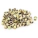 uxcell 100 Pcs Zinc Plated Carbon Steel Rivet Nut Flat Head Insert Nutsert 3/8-16UNC