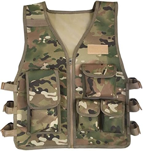 JOKHOO Kids Army Camouflage Outdoor Combat Vest