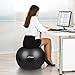 Trideer Exercise Ball (45-85cm) Extra Thick Yoga Ball Chair, Anti-Burst Heavy Duty Stability Ball Supports 2200lbs, Birthing Ball with Quick Pump (Office & Home & Gym)