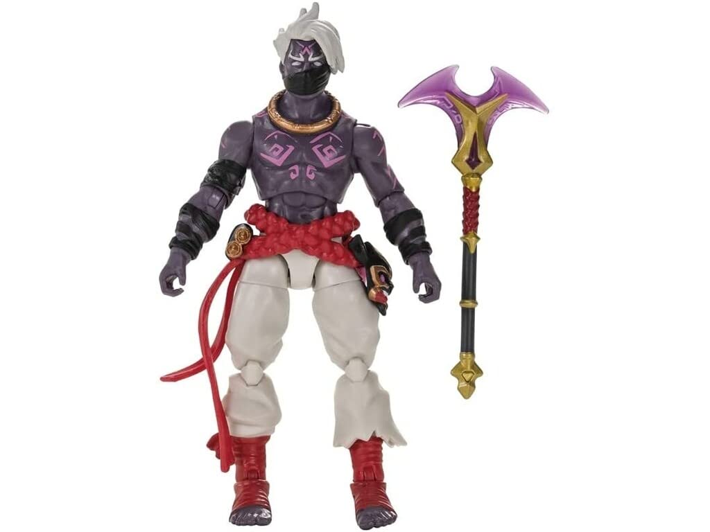 Fortnite SOLO MODE - Raz (Glyph Master) - 4-Inch Highly Detailed Figure with Crystal Axe of the Masters Harvesting Tool