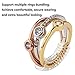 Ring Size Adjuster with Jewelry Polishing Cloth,2 Sizes Fit for Any Rings,Clear Ring Sizer ,Perfect for Loose Rings,Pack of 12(2mm/3mm)