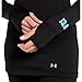 Under Armour Women's UA BASE 3.0 Crew Black/Cortez T-Shirt SM (US 4-6)