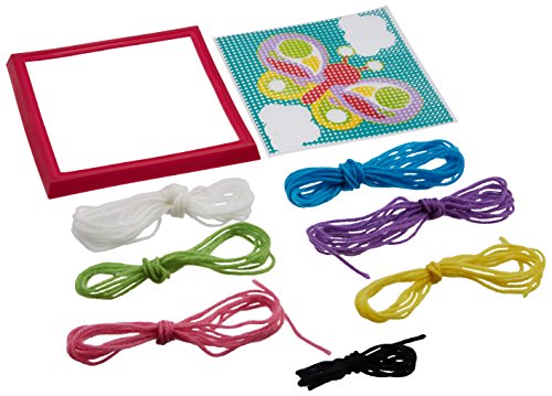 Colorbok butterfly learn to sew needlepoint kit, 6-inch…