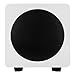 Kanto sub8 Powered Subwoofer – 8” Paper Cone Driver — Powerful Bass Extension – Gloss White