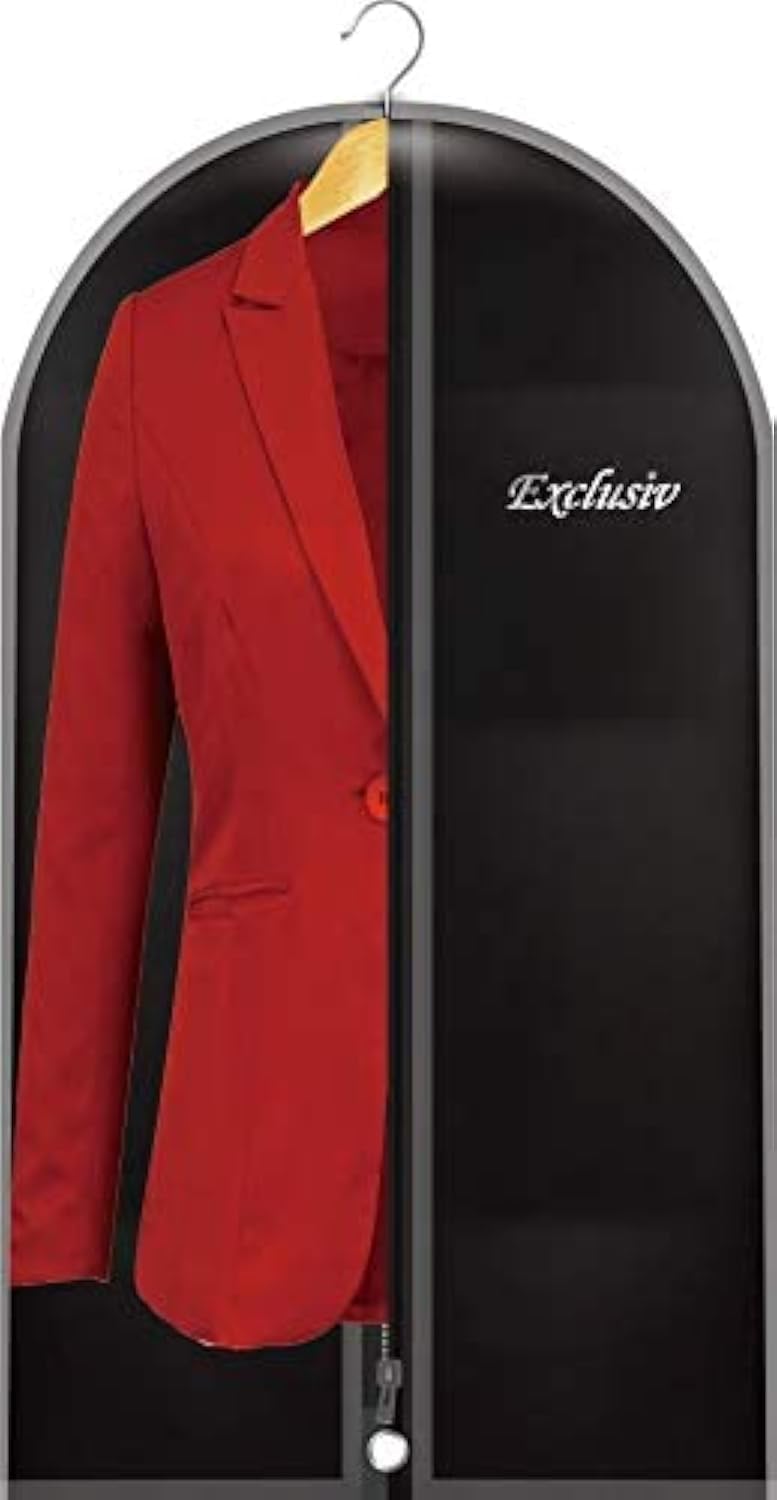 Maishijie 100 * 60cm Breathable Oxford Fabric Garment Suit Clothes Covers Bags, 40 inch Suit Bag for Storage Cloth Cover, Washable, Full Zipper Long Dress, Traveling Easy to Carry