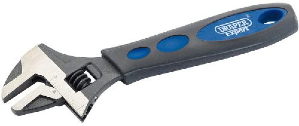 24893 Expert Adjustable Crescent Type Wrench with Soft Grip, 150mm, Blue
