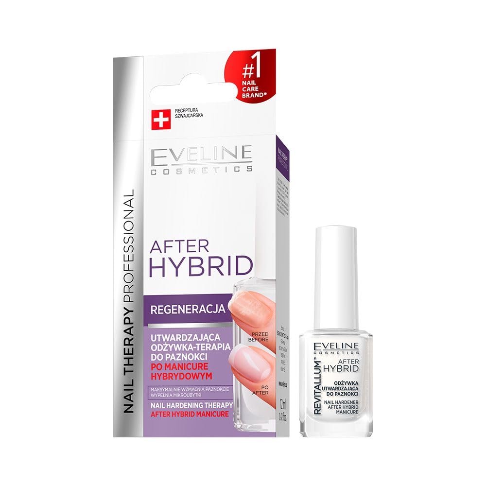Eveline after hybrid manicure nail hardener revitalum nail conditioner 12 ml