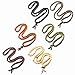 MOWOM 6PCS 8mm Wood Bracelet Link Wrist Necklace Chain Tibetan Buddhist Sandalwood Bead Prayer Buddha Mala Chinese Knot
