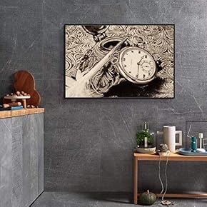 Floating Framed for Living Room Bedroom Black and...