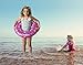 Kids Inflatable Tube Swim Ring - Swimming Pool Floats Water Rings by Floaties (Pink, Small)