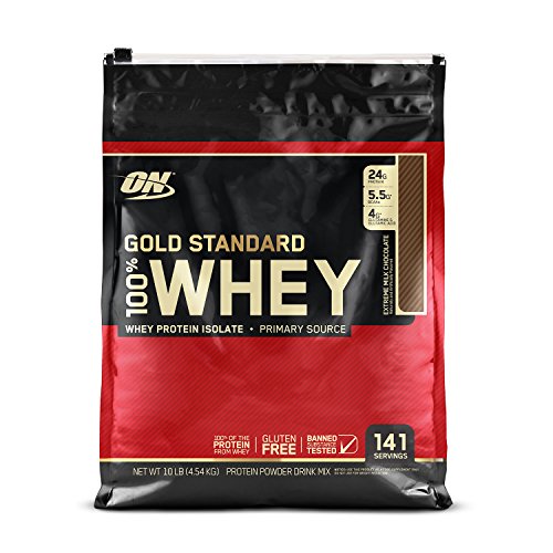 Optimum Nutrition Gold Standard 100% Whey Protein Powder, Extreme Milk Chocolate, 10 Pound