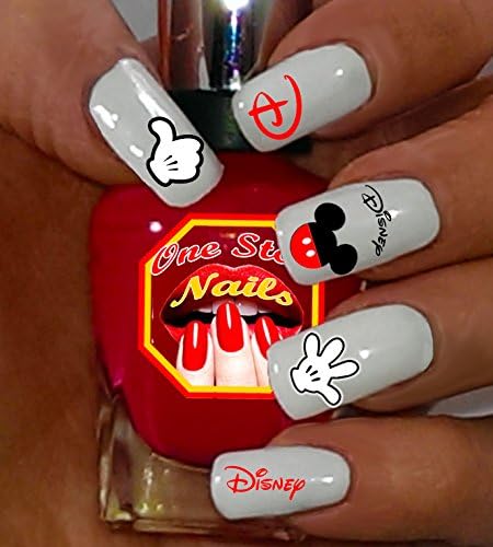 Mickey Waterslide Nail Decals by One Stop Nails V2A.