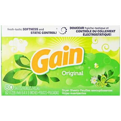 Gain With Freshlock Original Dryer Sheets 80 Count (Pack of 3) image