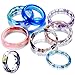 WeiMeet 6 Pieces Larger Resin Casting Molds Bracelet Casting Molds Bangle Mold C Font Bracelet Mold Open Cuff Casting Molds for Jewelry Making