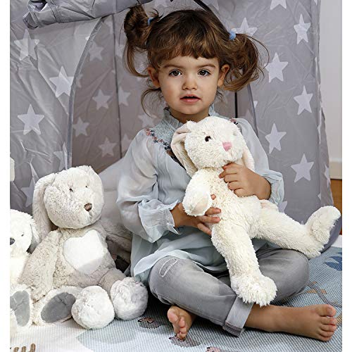 Teddykompaniet 2819 Kuscheltier Kaninchen Plüschhase „Nina“ cremeweiß – 33 cm – super Soft - Plüschtier für Babys… – Bild 6