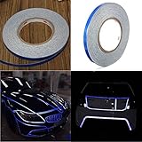 AUDEW 45m x 10mm Car Reflective Body Rim Stripe Sticker DIY Tape Self-Adhesive 150feet
