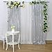 3 Pieces 2FTx8FT Glitter Sequin Curtain Wedding Party Backdrop Photography Background Sequin Panels