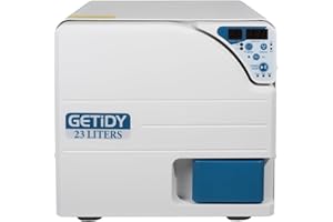 EustomA Automatic Autoclave Steam Sterilizer 16L/18/23L Drying Function High Pressure Temperature Digital Screen Dual Control Door Lock Class N (23L)