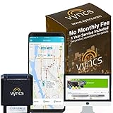 GPS Tracker VyncsPro No Monthly Fee 3G OBD Car Tracker Real Time GPS 1 Year Data Plan Included 60 Seconds GPS, Live Map, Teen Unsafe Driving Alert, Car Health, Recall, Fuel Report (Grey)