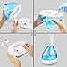 Ultrasonic Cool Mist Humidifier DONGSHEN 1.7L Capacity Diffuser Humidifiers Portable Personal Humidifier Max 12 Hours Automatically Shut-off 7 Colors Changeable LED Light
