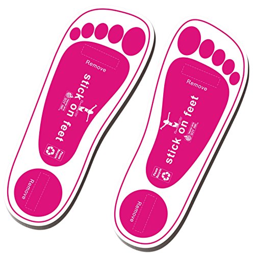 120 Pairs(240feets Total) Disposable Pink Stick on Foot