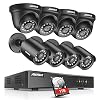 ANNKE Wired Security Camera System Outdoor, H.265+ Surveillance DVR Recorder with (8) 1080p Home CCTV Cameras, Super 100…