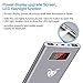 ElfAnt Metal Shell Portable Power Bank,Dual USB Ports External Battery Charger,Screen Digital with Display,LED Light for iPhone,Samsung Galaxy and More (gray)