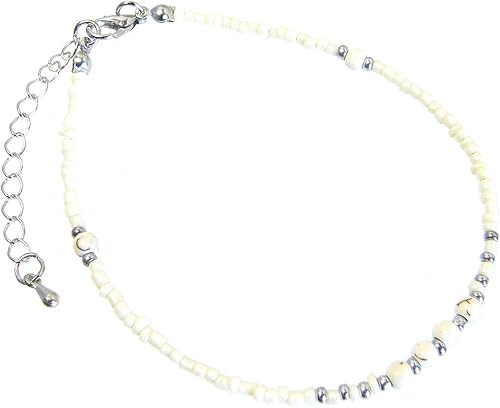 Amazon パワーストーン ビーズ アンクレット ターコイズ オニキス ホワイトメノウ メンズ アクセサリー ミサンガ 足首 ホワイトメノウ アンクレット 通販