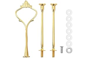 2-Tier or 3-Tier Metal Cake Plate Stand Sweets Tray Holder Cupcake Display Stand Tower Cakes Desserts Fruits Candy Buffe