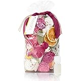 Andaluca Forbidden Flower Oasis Potpourri | Large 20 oz Bag + Fragrance Vial | Scents of Italian Bergamot, Jasmine, Plum, Jasmine, Rose, Lilac, Cashmere Musk | Pink Home Decor Fragrance