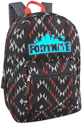 17" Fort nite Backpack Glow Boys bag for school (Aztec)