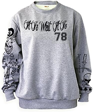 Noonew Women's Louis Tattoos Sweatshirt Gray