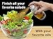 Ideal Olive Oil Sprayer Mister - Premium Air Pressure Only Clog-Free Cooking Oil Mist for Salads, Baking, Grilling, Air Fryers by The Fine Life - Chrome