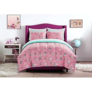 Amazon.com: Mainstays Kids Pink and Turquoise Geometric