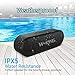 W-KING Bluetooth Speakers, 6W Portable Wireless Bluetooth Speaker with Rich Bass Loud Dual Stereo Sound IPX5 Waterproof Outdoor Speaker, Built-in Mic Perfect for Beach, Party, Dance (Black)