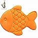 Hughapy Bathmat Slow Rebound Memory Foam Children Bath Rug Christmas Fish Rugs Water Absorbing Slip Resistant Coral Fleece Mat Doormat Carpet (Orange)