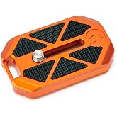 3 Legged Thing QR7 Wide Quick Release Plate - Arca-Swiss Compatible Quick Release Plate for Camera Stability (Copper Orange)