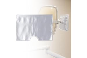 EDWERD Dental Light Handle Covers, Disposable Dental T-Light Handle Protectors Clear Plastic Sleeves, Rectangle Shaped, 4"x 5-3/4", 500 Pcs