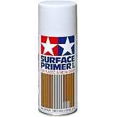 Tamiya TAM87042 87042 Surface Primer L Gray, 180ml Spray Can, Light Gray