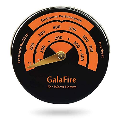 GALAFIRE Heat Powered Stove Fan for Wood Stove, Gas Fireplace, Coal Pellet Stove, Log Wood Burner Fireplace Accessories + 2 Years Warranty + 8 Blades + 2 Motors + Stove Thermometer - Thumbnail 3