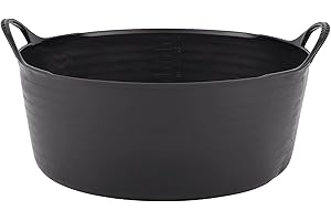 Tubtrugs SP15GBK Flexible Black Gorilla Small Shallow 15 Liter/4 Gallon Capacity Bucket
