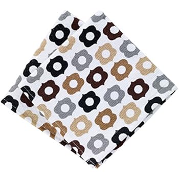 T-fal Textiles Highly Absorbent 100% Cotton Double Sided Printed Dish Cloths, 12