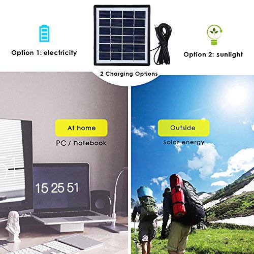 image for EleLight Solar Panel, 1.8W Portable Multipurpose Solar Panelwith 3M Ou