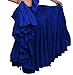 Wevez Women’s 40 Inch Cotton Full Circle Elastic Waist tribal fusion Belly Dance A Line Plus Size Maxi Skirt(Royal Blue)