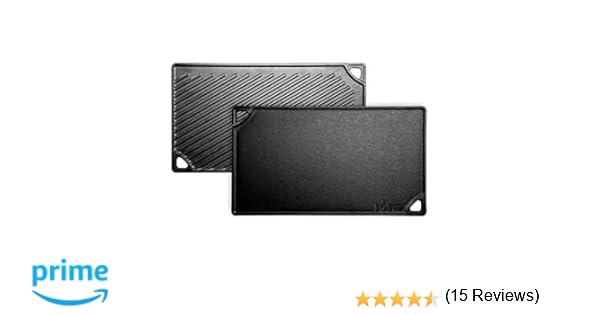 Lodge Plancha Grill rect. Reversible-Hierro Fundido 42x24cm ...