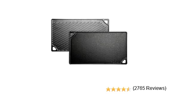 Lodge Plancha Grill rect. Reversible-Hierro Fundido 42x24cm ...